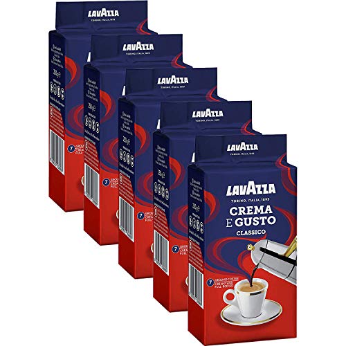 Lavazza Crema e Gusto, Café Moulu, 5x 250g