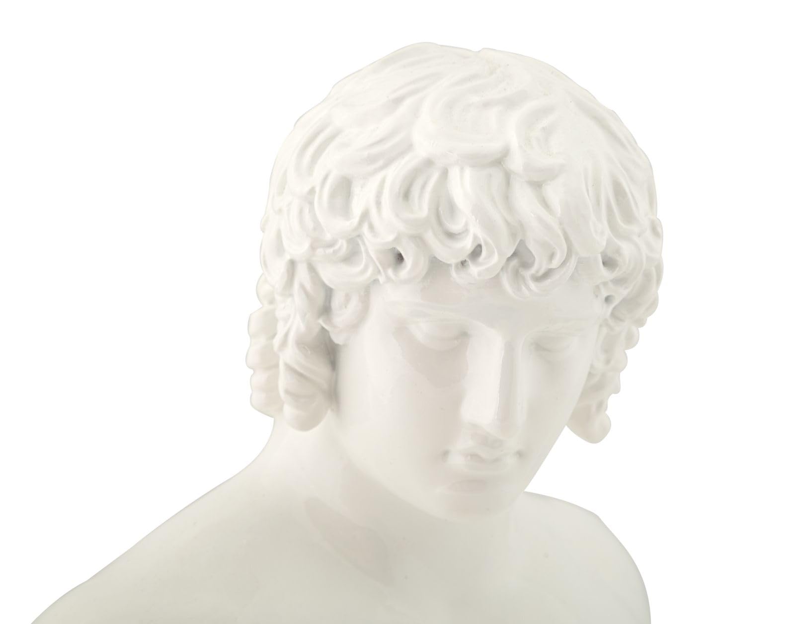Mauro Ferretti Scultura Centurione Elegante in Polyresin Bianco 25x18,2x12,8 cm