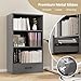 Tangkula 3 Tier Bookcase with Drawer, 42.5”Tall Freestanding Bookshelf with 3 Open Shelves & 1 Drawer, Anti-toppling Devices, Modern Display Storage Organizer for Home Office (Grey, 42.5