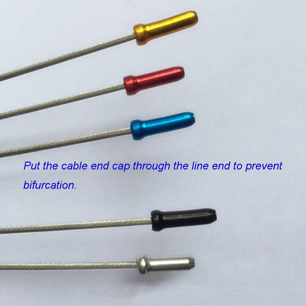 100 Tappi Terminali Per Cavi Bici PPX - Argento, Per Freni E Cambio MTB E Strada - Foto 2