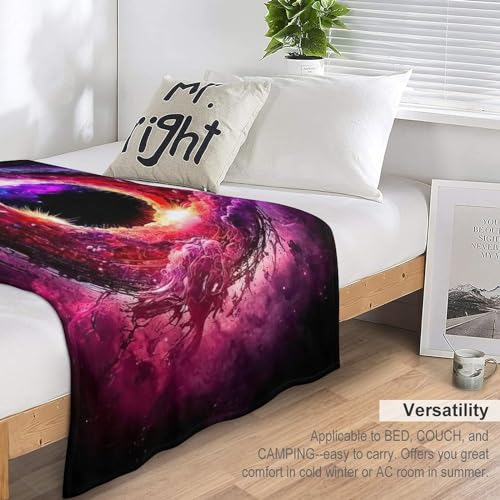 Couverture ciel étoilé en flannel douce pour vos soirées cocooning sur le canapé du salon - 6