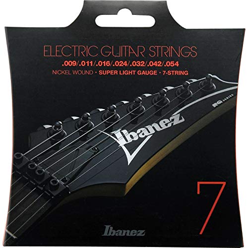 Ibanez - Cuerdas para guitarra eléctrica de 7 cuerdas .009 0.11 .016 .024 .032 .042 .054