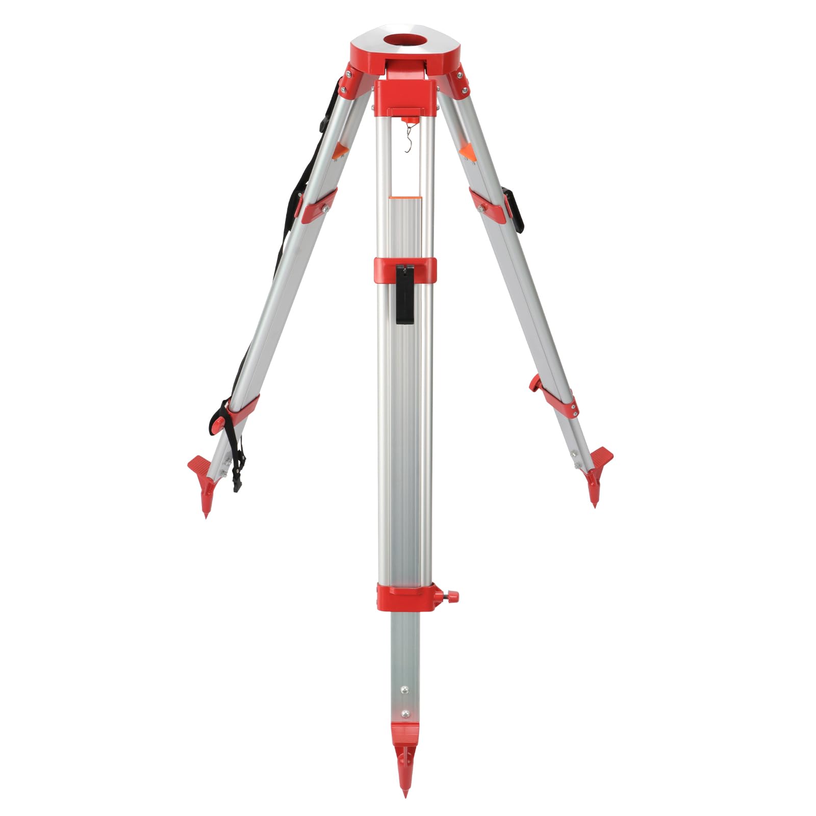DMITER Professional Surveying Tripod - 5/8" x 11 Thread Aluminum Transit Tripod for Auto Level, Theodolite & Lasers Level, Adjustable Flat