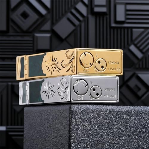 Encendedor de gas de latón estrecho con llama suave miniatura 4