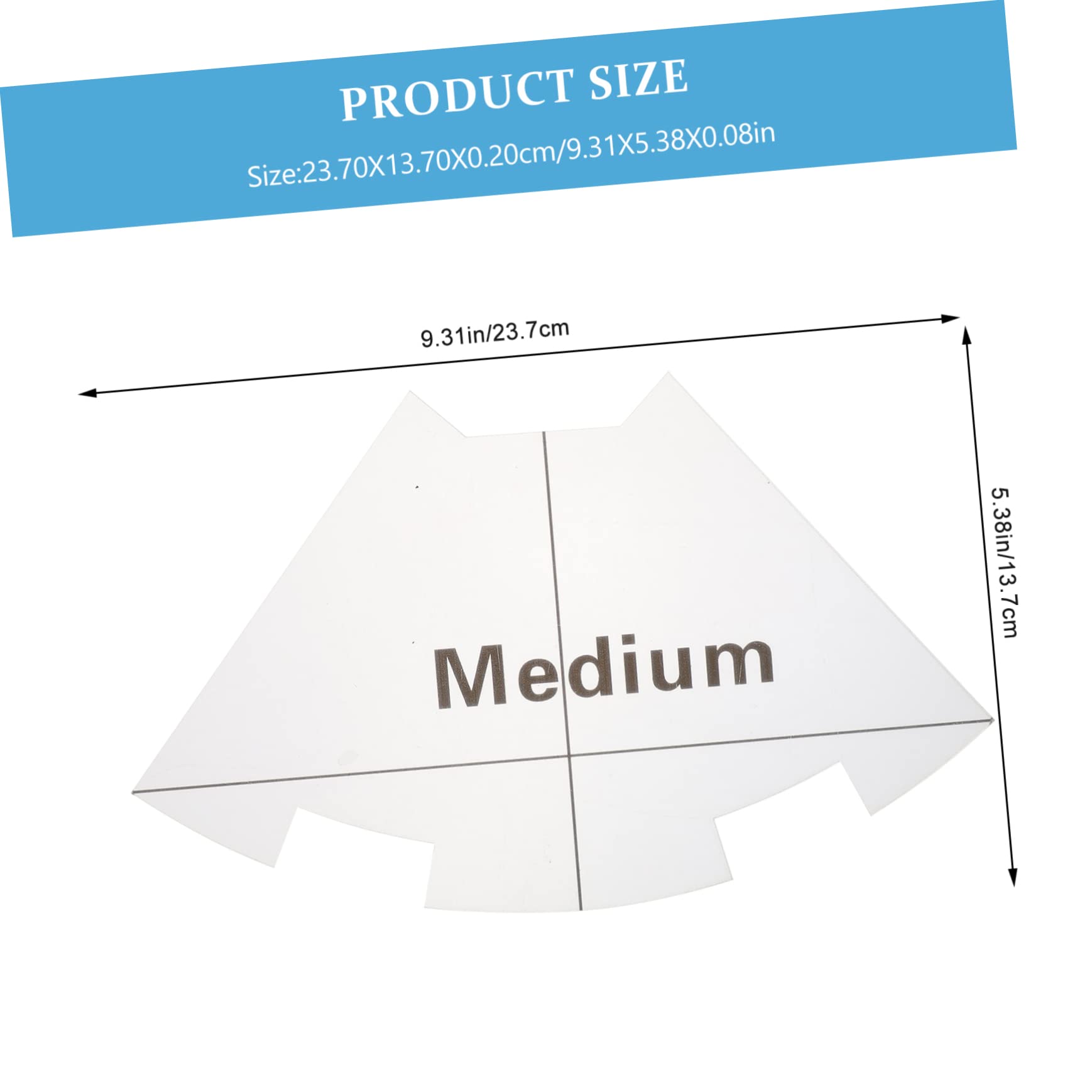 STOBOK 3piezas Plantilla De Costura Para Patchwork Regla De Quilting Duradera y Práctica Herramienta De Manualidades Para Mediano