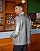 COOFANDY Mens Sparkly Blazer Regular Fit Sport Coat Silver Metallic 70s Disco Party Jacket