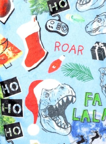 iscream Big Boys Silky Soft Plush Fun Print Fleece Pants - Holiday Fun Collection2