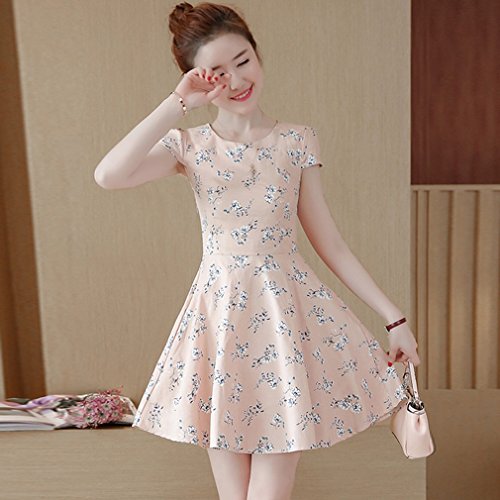 Robe de mode des femmes en mousseline de soie fleurie GUO design raffiné M
