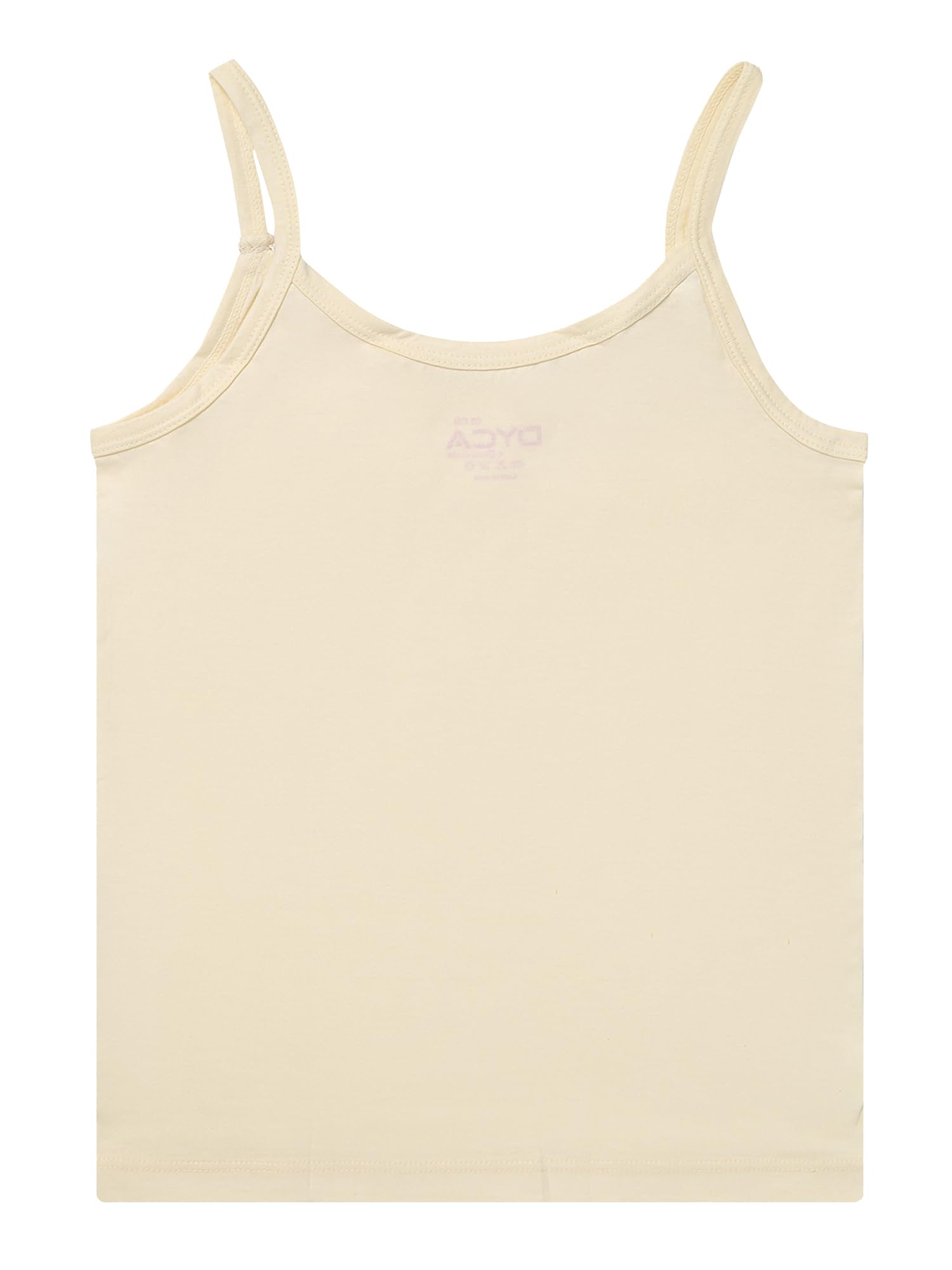 DYCA by Bodycare Girls Vest with 100% Cotton Printed Vest Dori Neck Sleeveless Assorteed Pack of 4 Skin 1