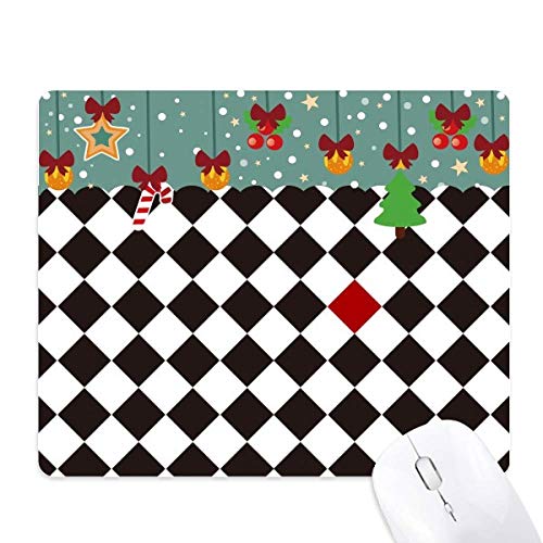 Tapis de souris en caoutchouc Rhombus Line motif grain tapis bureau antidérapant