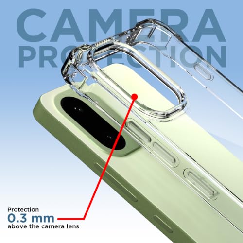 Image of Outlouders Back Cover for OnePlus 15R 5G / Ace 6 5G / Ace 6T 5G Clear Transparent PC + TPU Bumper Case with Raised Edges for Shockproof Protection (Transparent)
