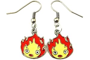 Fandom Bazaar Studio Ghibli Anime Cartoon Metal Earrings for Women