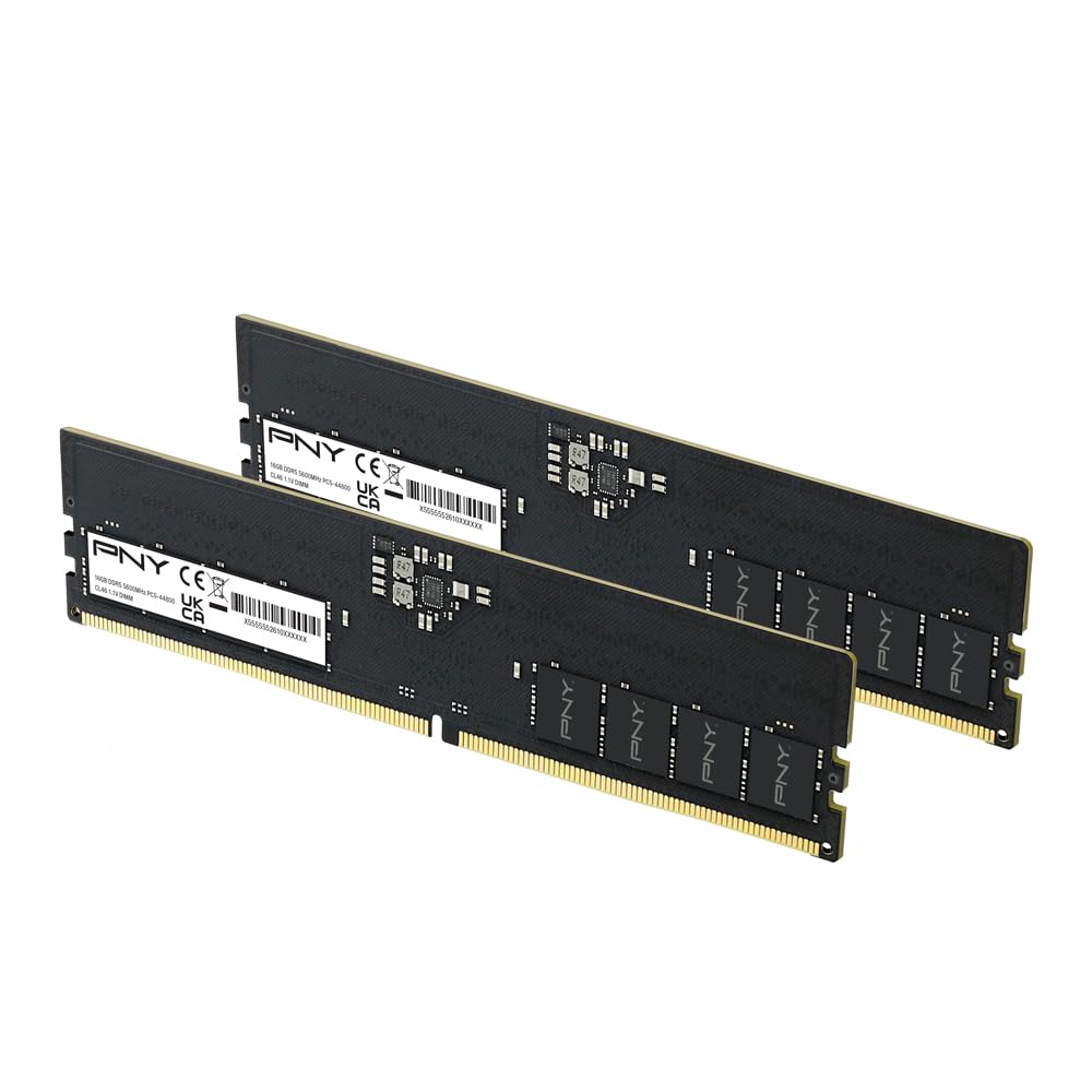 PNY Performance 32GB (2x16GB) DDR5 RAM 5600MHz (PC5-44800) - CL46