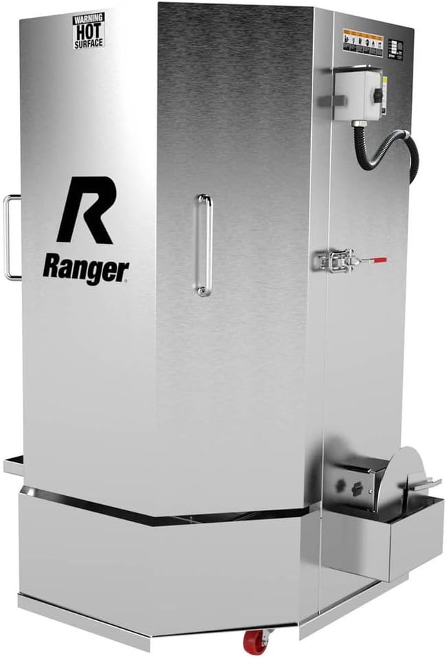 Ranger - RS-750DS - Stainless Steel Wash Cabinet - Heavy Duty Truck - Dual Heaters - Low Water Shutoff - 53 Gallon Tank Capacity and 1,000lb Weight Capacity
