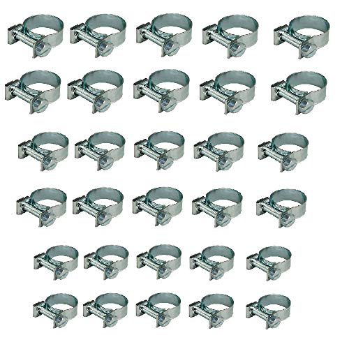 30pcs - 1/4" 5/16" 3/8" Fuel Injection Gas Line Hose Clamps Clip Pipe