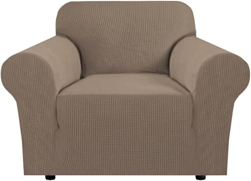 Miniatura 105 de H.VERSAILTEX Funda elástica para sillón, cubierta de sofá, protector de muebles, alto spandex, cuadros pequeños, jacquard tejido, fundas de sofá