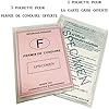 Charmoni - Porte Papiers Voiture - Forme Enveloppe - Pochette Permis De Conduire Carte Grise Assurance Carte d'identité - Cuir - 15x11cm (Cuir, Rouge) #5