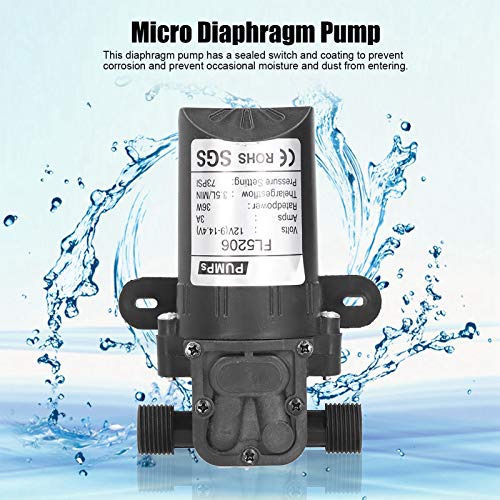 Bomba de diafragma 12V ideal para el riego eficiente y caravanas 3