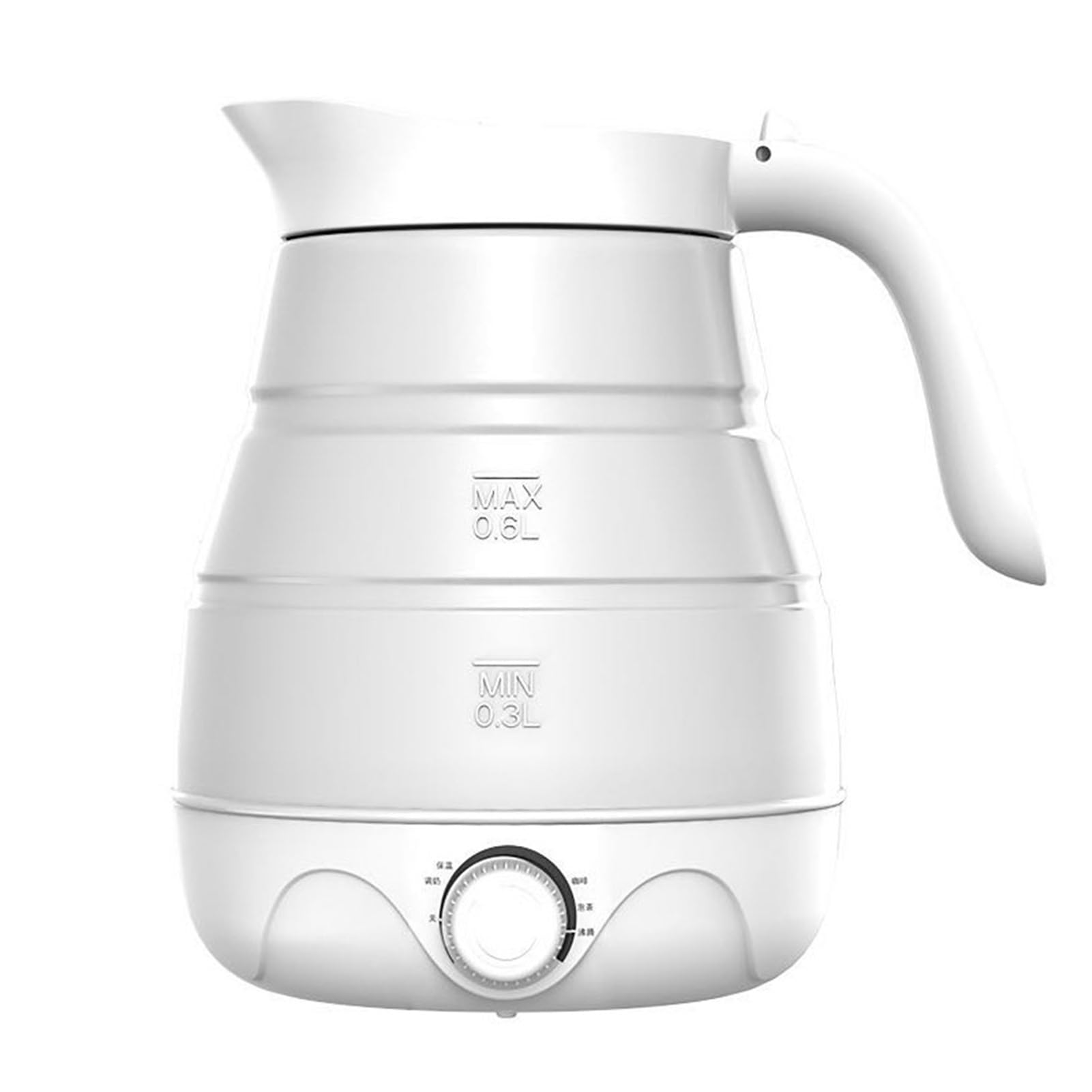 Bollitore Elettrico Pieghevole Da Viaggio Portatile Bollitore Pieghevole In Silicone Alimentare Per Tè Caffè Campeggio All'aperto Con Controllo Della Temperatura Doppia Tensione 110V-220V 555 ML ( Siz