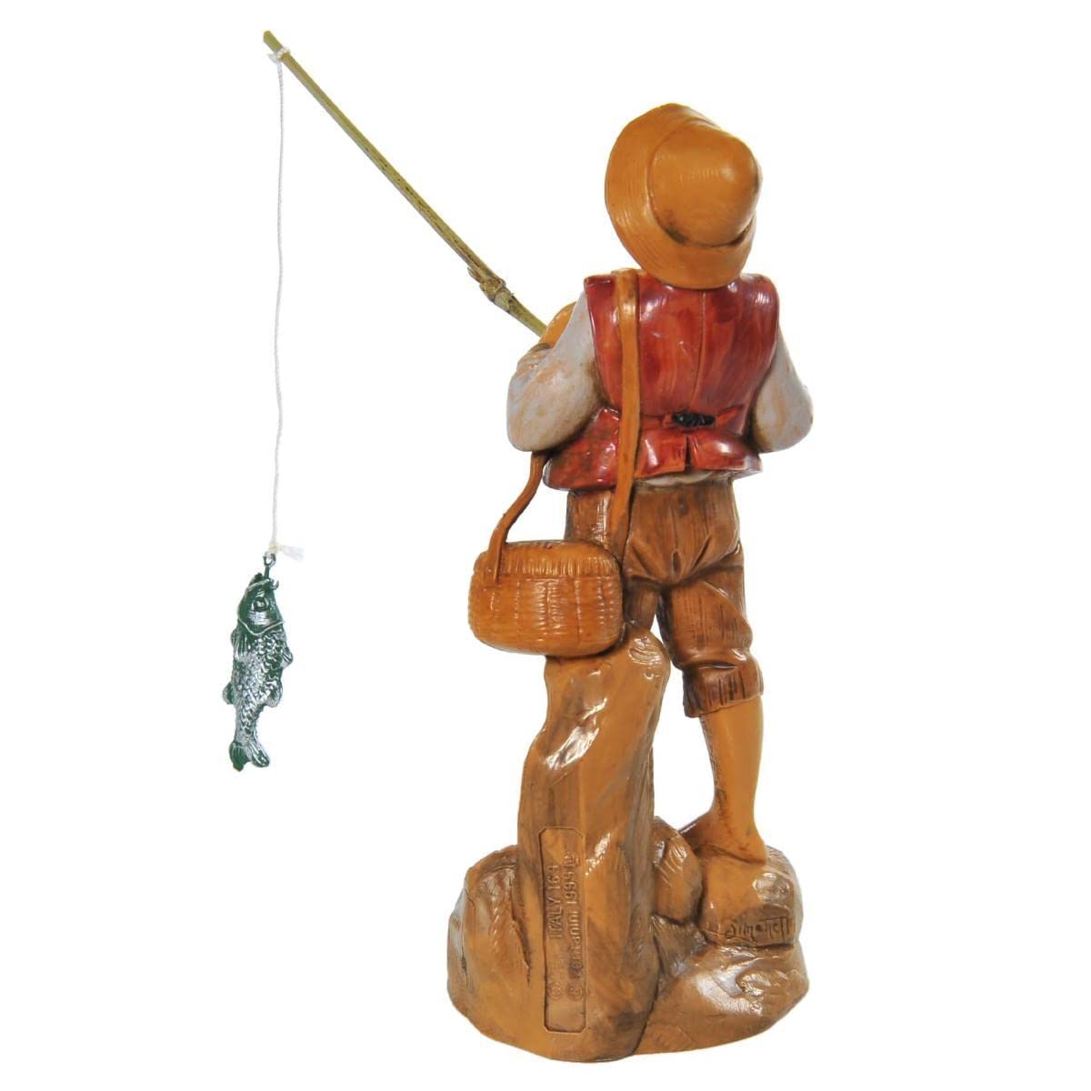 Statuina Presepe Fontanini – Direttore Del Mercato 12 Cm, Dipinta A Mano In Italia, Resina Tipo Legno