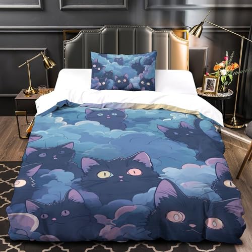 Parure de lit 2 pièces en microfibre douce avec fermeture éclair pratique - 4