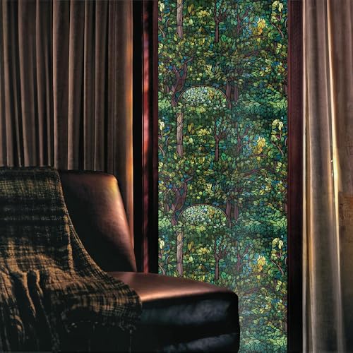 Película Decorativa para Ventanas Verde de Vinilo 15.7x118in miniatura 2