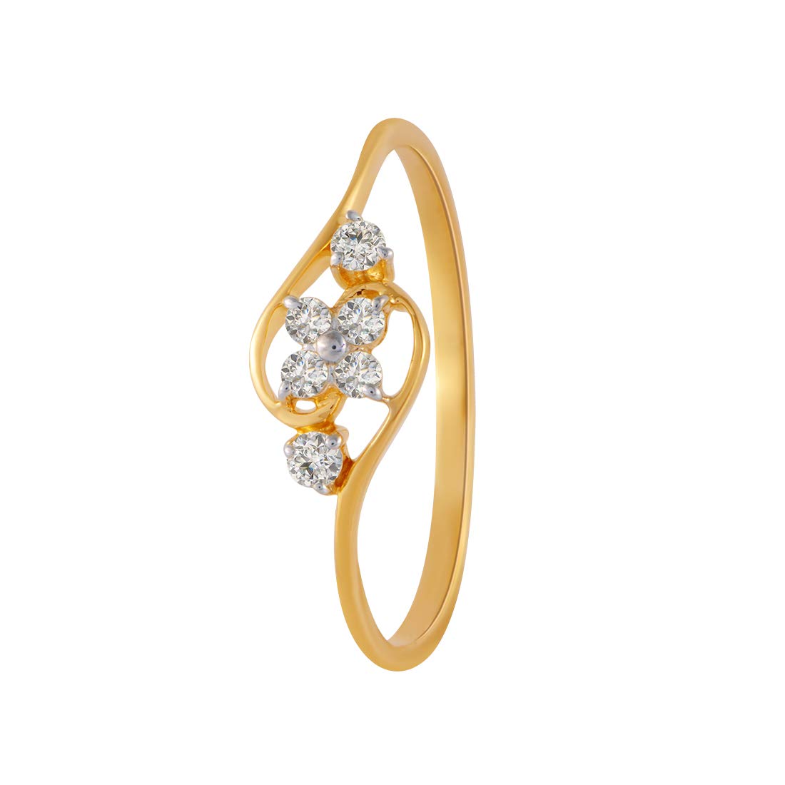 p.c. chandra jewellers 18 KT Yellow Gold and Diamond Ring for Women,11-picture-21