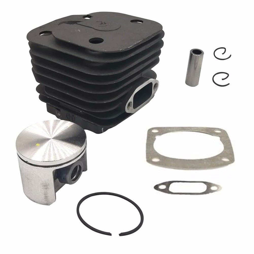 Accesorios de herramientas Cilindro y Pistón Barril Kit de reemplazo for para Husqvarna 61 Motosierra 48mm Nuevo