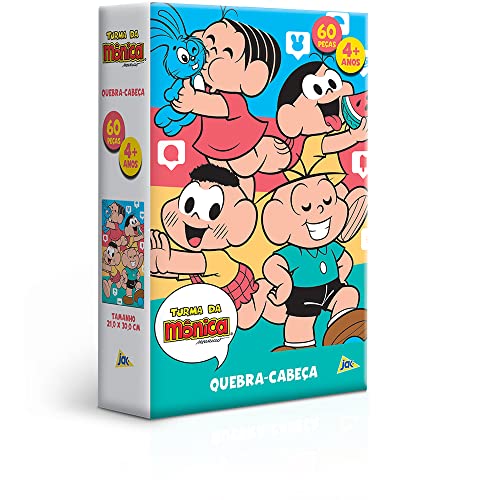 Toyster - Quebra Cabeça: Turma da Mônica - 60 peças - JAK