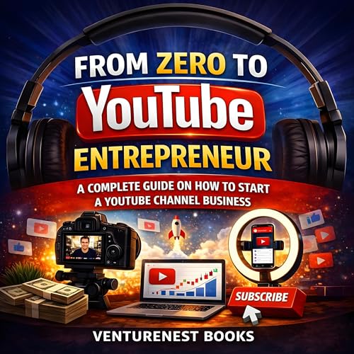 From Zero to YouTube Entrepreneur Audiolivro Por VentureNest Books capa