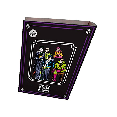 Book Box DC Comics Villains Colorido em Madeira - Urban - 25x17 cm