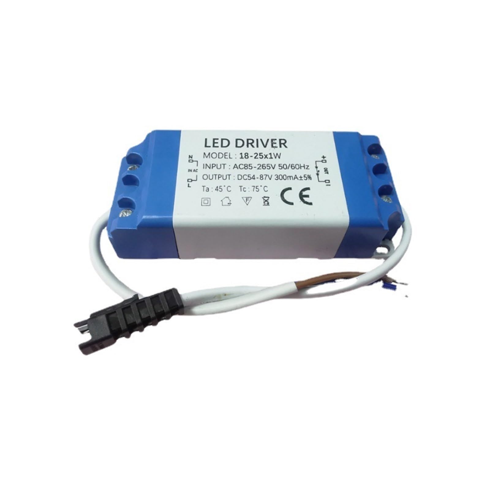 Pilote LED downlight 18-25W coque plastique pas de scintillement