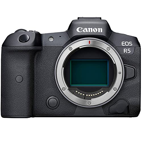 Camera Eos R5 Mirrorless Dslr Camera Body | 45 Megapixels Full-Frame Cmos Sensor | 8K30 Raw And 4K120 10-Bit Internal Video With 64Gb Memory, Usb Card Reader, Carrying Case + More (15Pc Bundle) #TOP1