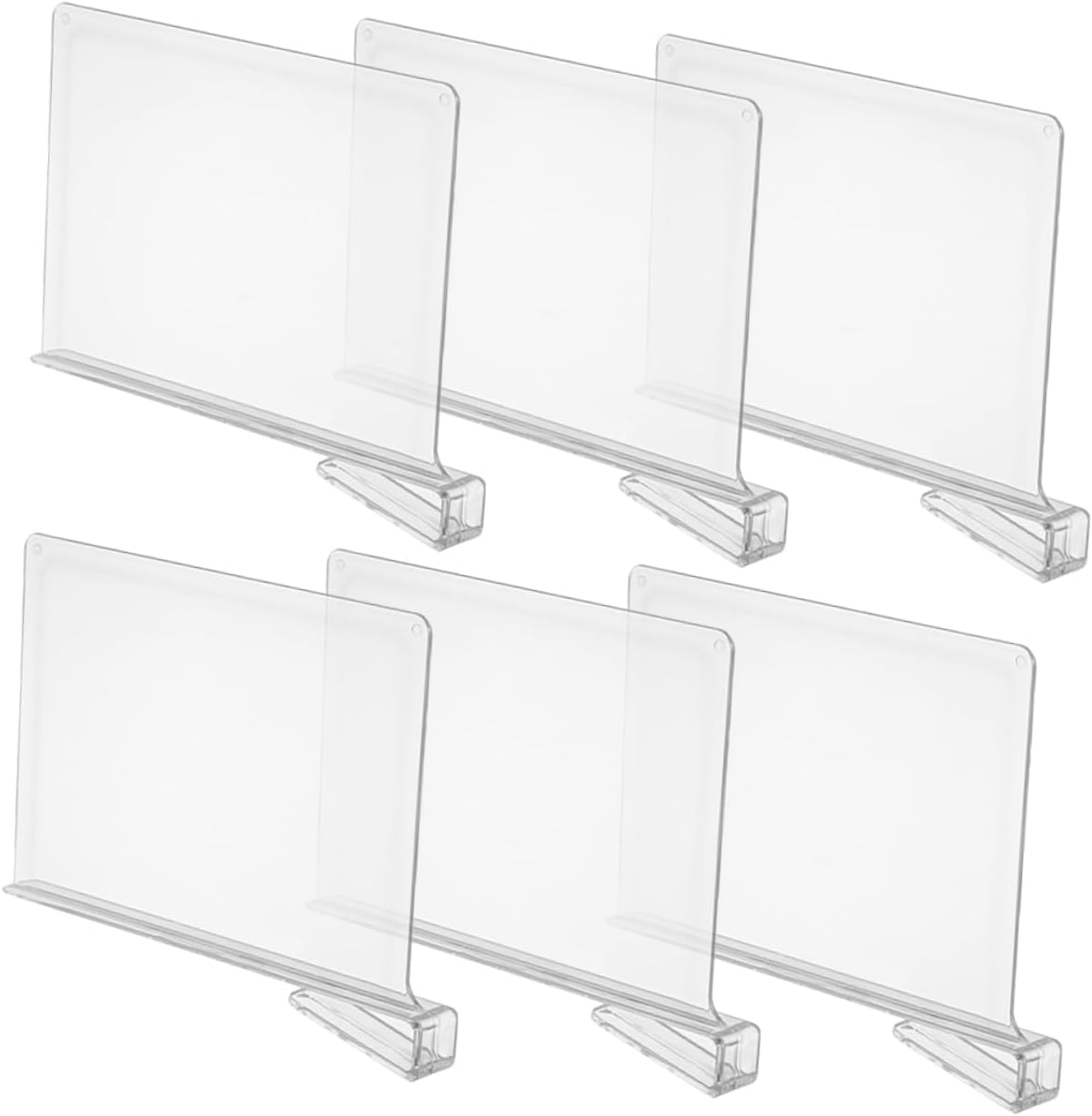 6pcs Cubby Storage Organizer Closet Wardrobe Dividers Shelf Separators High Durability