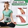 Decompression Back Belt with Red Light Heating and Massage, Back Reliever, Inflatable Back Brace for Spinal Lumbar Woman Men Heating Pad