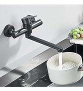 Ruspela Küchenarmatur Wandmontage - 360° Schwenkbarer Auslauf 16cm