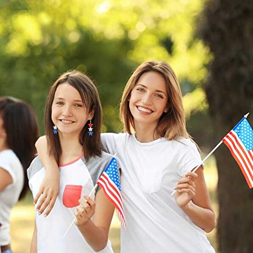 9 Pairs Patriotic Earrings 4Th Of July Earrings For Women Acrylic American Flag Star Dangle Earrings Independence Day Party Jewelry Set Gifts (Style 1) #TOP3