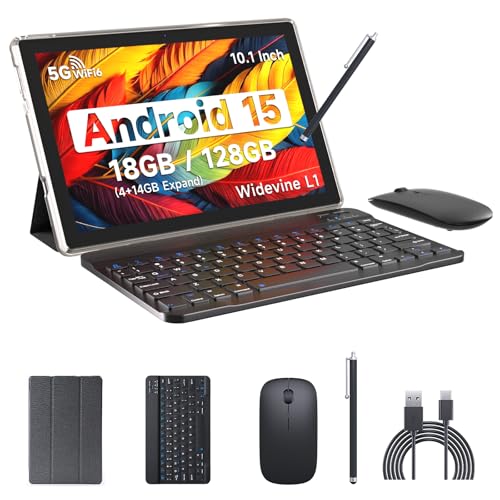 Tablet Android 13 com teclado, tablet 2 em 1 de 2024 de 10 polega...