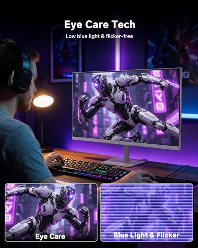 Image of KTC 24 Inch 240Hz Gaming Monitor,1080P PC Computer Monitor with Fast IPS Panel, HDR 400, Adaptive Sync, 1ms(MPRT), 116% sRGB, HDMI Display Port, Eye Care, VESA Mount, White H24F7