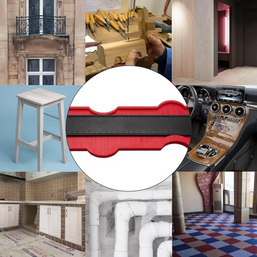 10 Inch Contour Gauge, Adjustable Multifunctional Shape Profiler, Contour Ruler, Tile Laminating Tool, Irregular Welding, Woodworking and Construction, Precision Measuring Tool 7 10 Inch Contour Gauge, Adjustable Multifunctional Shape Profiler, Contour Ruler, Tile Laminating Tool, Irregular Welding, Woodworking and Construction, Precision Measuring Tool - Image 7