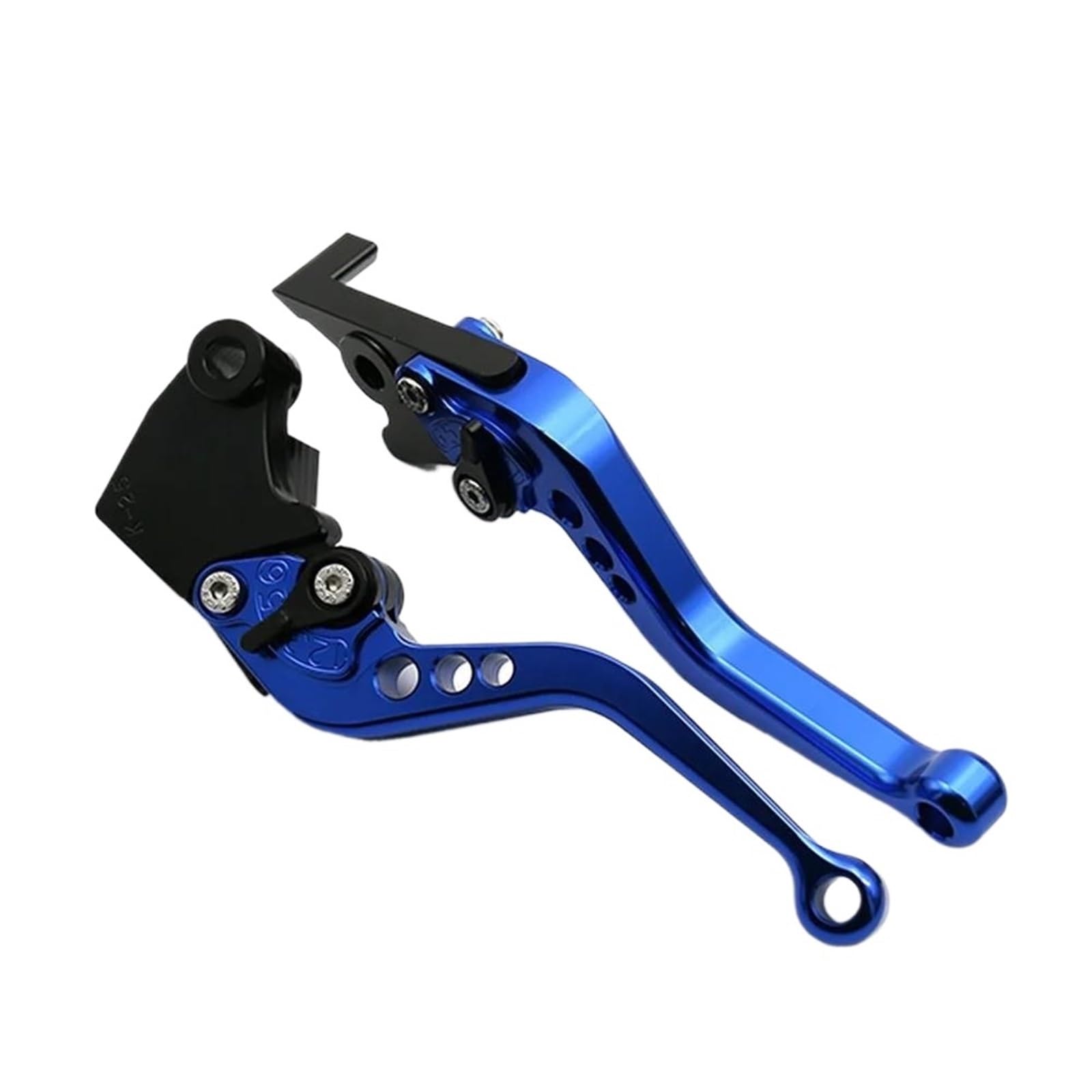 Rlimelopgg Short Blue Brake Clutch Levers For V-Strom For Dl1000 For Dl1000xt For Vstrom For Dl1050 For Dl1050xt 2019 2020 2021 2022 Brake Clutch Lever Handle(Short Blue)
