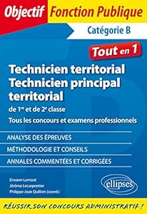 Book's Cover of Technicien et technicien principal territorial. Concours et examens professionnels