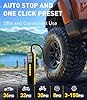 Tire Inflator Portable Air Compressor, 150 PSI Faster Cordless Air Pump for Car Tires, Electric Bike Tire Pump with Digital Pressure Gauge, LED Light for Motorcycle, Bicycle, Ball #4