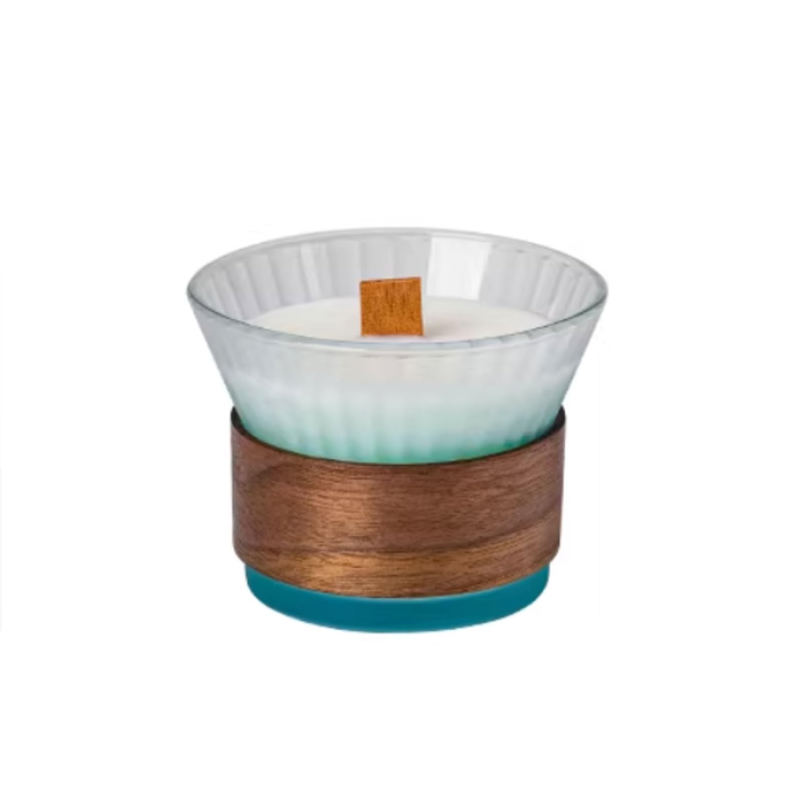 Fhvkrbtx Blu Scented Candle, Glass Soy Scented Candle Green Tangerine Multicolor Reusable Long Lasting(,Green Tangerine)