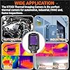 K Tool International XD275 Thermal Image Camera for Garages, Repair Shops and DIY, 2.4 LCD Display, 4F to 752F Temperature Range, Multiple Color Palettes, 16GB microSD Card, USB-C Cable, Wrist Strap
