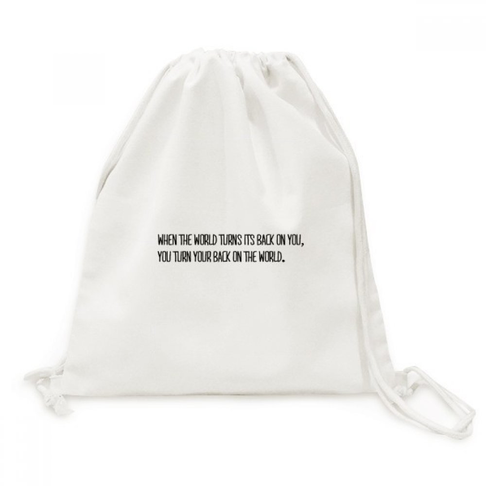 Sac dos Toile Mondiale Drawstring Backpack compact pour éviter les sacs plastique shopping