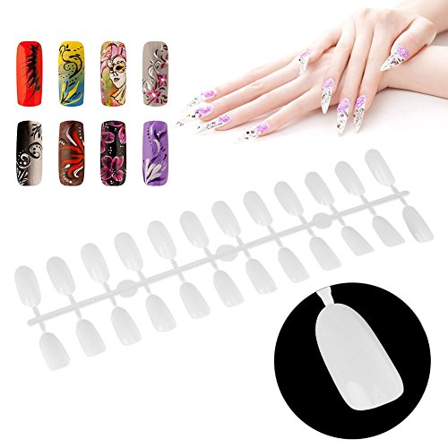 Polish Color Card - Nail Gel Polish Display Oval Diy Practice Nail Art False Tips Graphic Palette 240 Nail Ttips Nail Color Display Card Plastic Polish Board Nail Tips Display Palette Board(White) #TOP1