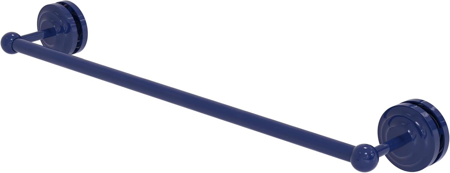 Allied Brass QN-41-SM-24 Que 24 Inch Shower Door Towel Bar, Antique Pewter