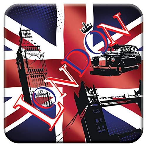 3D LiveLife Cork Coaster - Union Jack from Deluxebase. Drinks Coaster with Lenticular 3D Animal Image. Non-Slip Protective Table Drink Mat for Home Decor and Decorative Accessories.