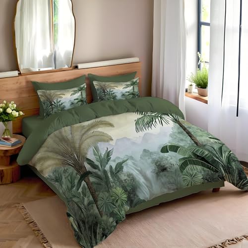 Housse de couette vert matcha rétro pour transformer la chambre junior